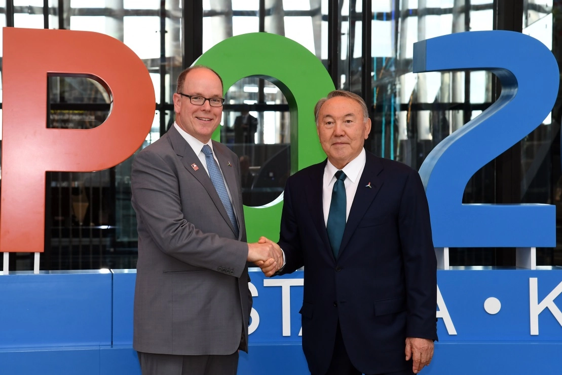 S.A.S. le Prince Albert II et M. Nazarbayev, Président du Kazakhstan